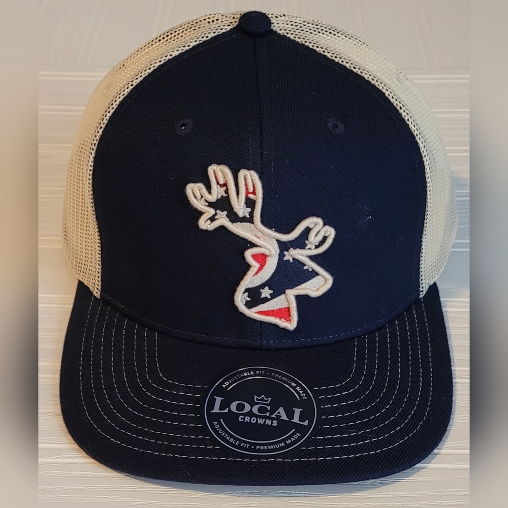 Local Crowns NWT New With Tags Deer Ohio Red White Navy Blue Animal Collection